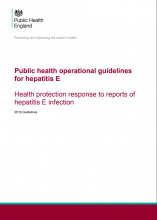 Public Health Operational Guidelines For Hepatitis E-protection Response